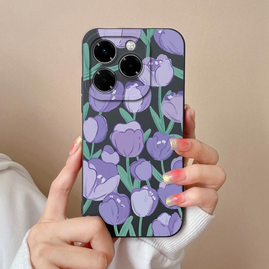 Pouzdro pro Infinix Hot 50 Pro Plus 50i Note 40X Smart 9 Zero 40 4G 5G Měkký kryt Malý květinový vzor Silikon Odolný protiskluzový Pro Infinix Nové pouzdro