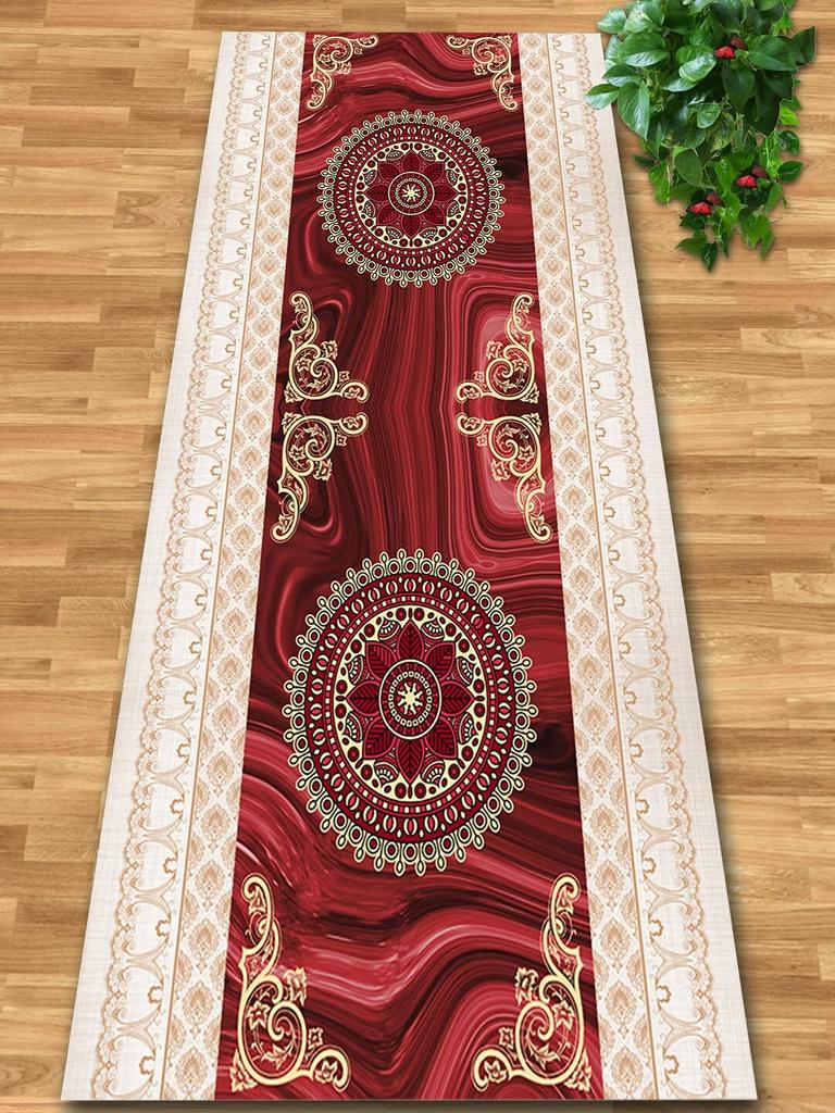 Luxus Böhmen Langer Flur Teppich Rutschfest Waschbar Läufer Teppiche Treppenhaus Teppich Europäischer Stil Gangteppich Anpassbar