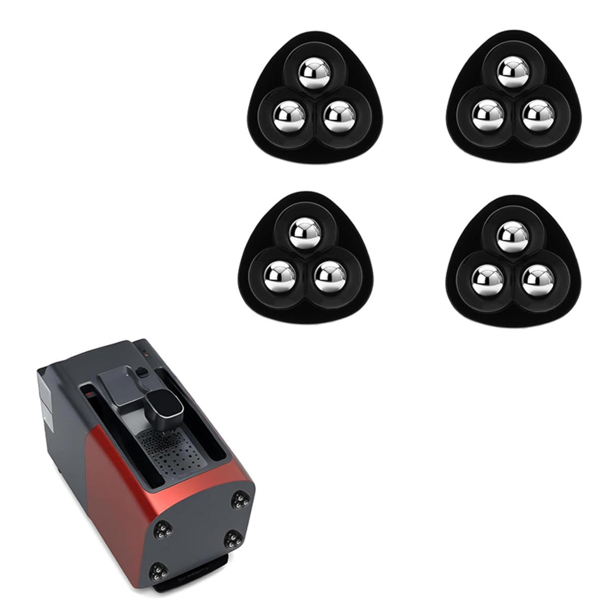 

4 шт. непробивной клейкий мебельный шарик универсальный шкив бытовая мобильная база аксессуары мусорное ведро дно маленькое колесо one size