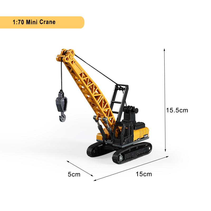 Zabawki pojazdy budowlane dla chłopców Stop+Plastik Model Ciągnika Koparki Spycharki Dźwigu Ciężarówki Odlewany Model Kolekcja Dziecięca Prezenty