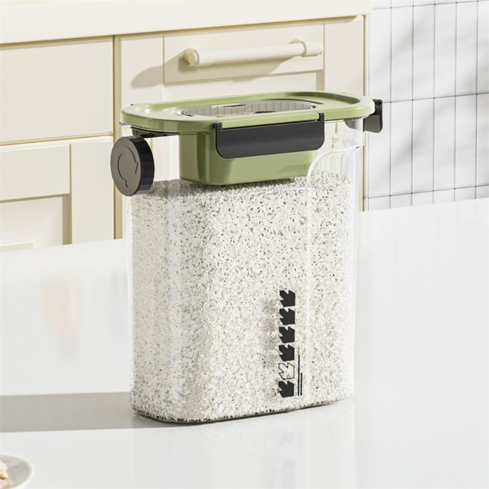 Bocaux alimentaires transparents en plastique scellés Conteneur de stockage alimentaire pour cinq céréales Boîte bocal fraîcheur