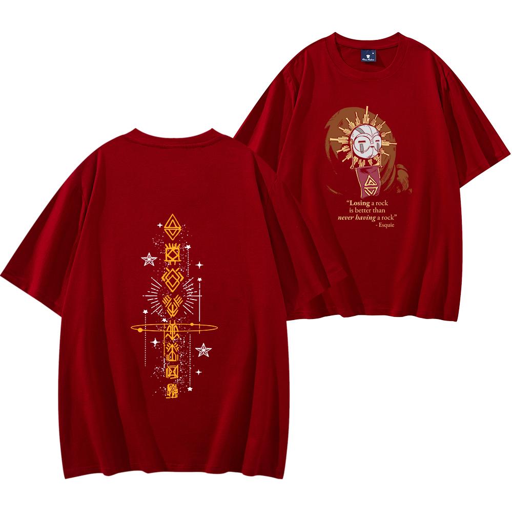 Koszulka Esquie Clair Obscur Expedition 33 Koszulka graficzna Expedition 33 Zabawna koszulka Whooo Wheee Koszulka estetyczna inspirowana anime grą