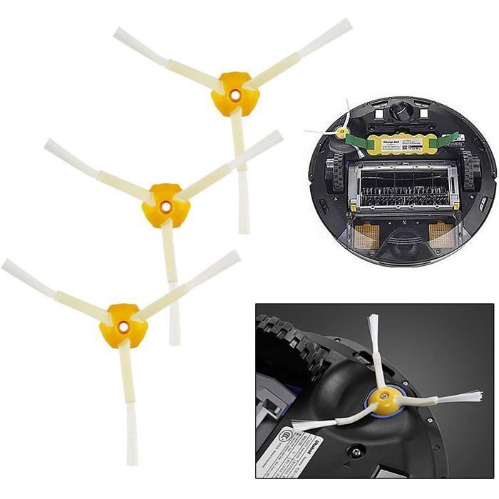 Kit accessoires - AIMOONSA - iRobot Roomba 800/900 - 4 filtres - 2 rouleaux caoutchouc - 4 brosses latérales