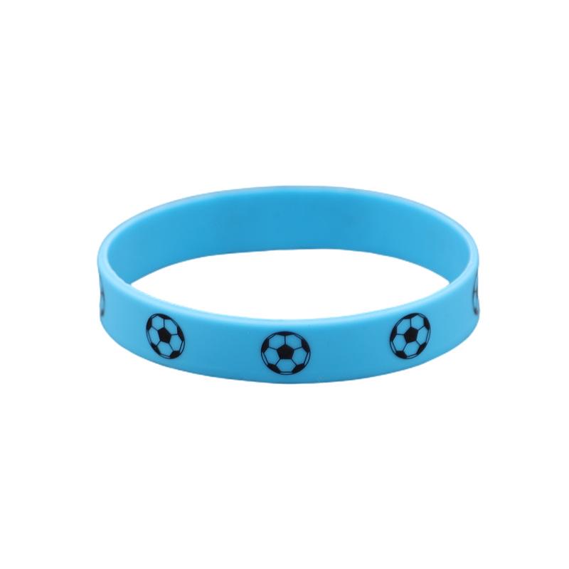Hercules 2026 World Cup Football Silicone Wristband - USA, Canada, Mexico Fan Commemorative Strap небесно-голубой
