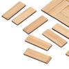 24pcs Dollhouse Floorboard Bamboo Rectangular Elegant Dollhouse Miniature Flooring Decoration Accessory
