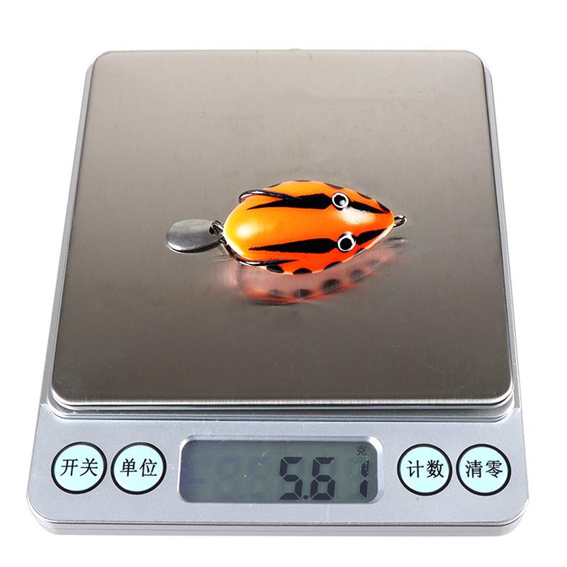 Umpan Katak 4Cm/5.6G Soft Frog Fishing Lure Mini Soft Lure Double Hooks Top Water Ray Frog Artificial Bait