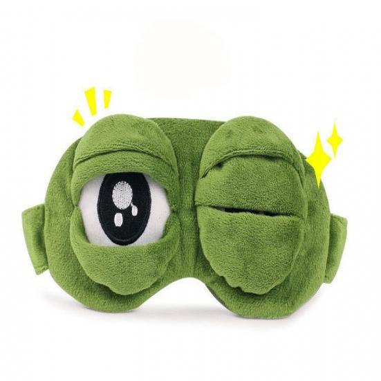 Buy Travel Sleep Eye Mask 3D Sad Frog Padded Shade Cover Sleeping