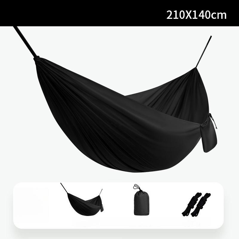 Camping Equipment Hammock Anti Rollover Swing Portable Storage Nylon Parachute Fabric Single and Double Size Outdoor Camping Hiking Garden Hammock