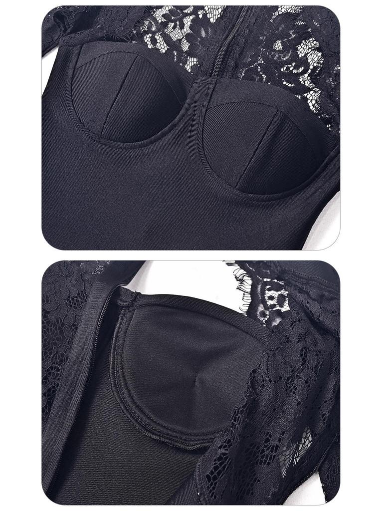 Tight Bandage Halter Lace Evening Gown - Sexy European/American Fashion for Autumn/Winter