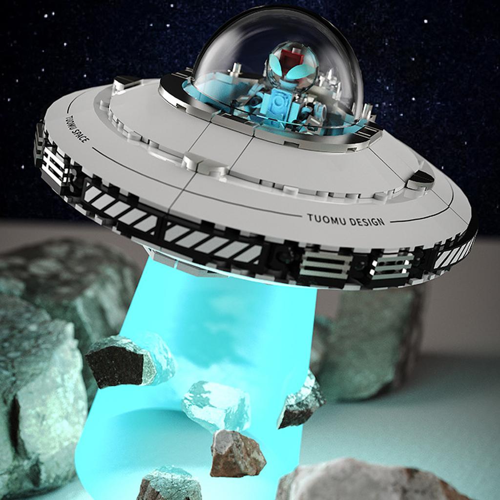 Space UFO Spaceship Building Set, Spaceship Kit, Creative Spaceship Series For Animation Fans, Suitable As A Gift For Children