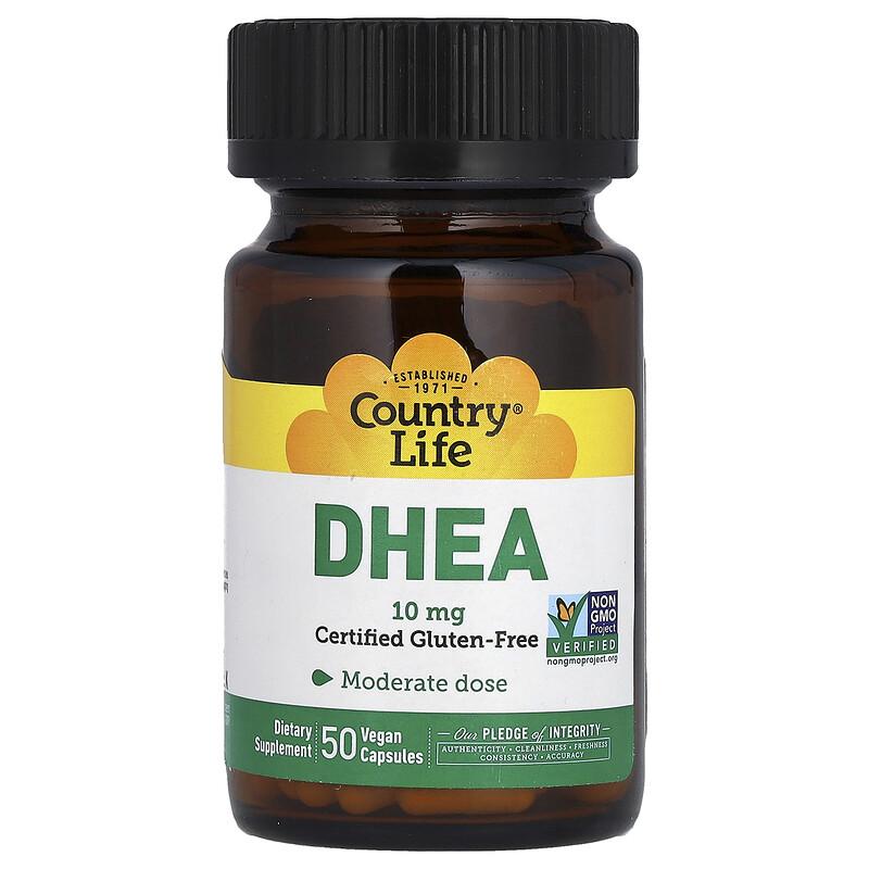 DHEA, 10 mg, 50 Vegan Capsules