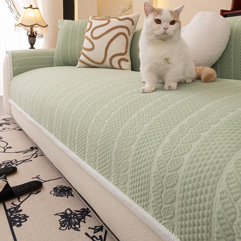 Ice Silk Summer Sofa Cushion New Modern Simple Non-Slip Cool Sofa Cover Cover Versatile Cushion