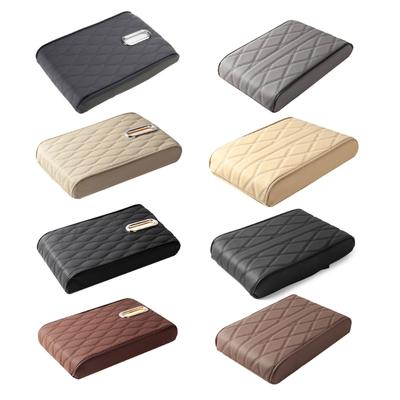 Car Armrest Height Increase Support Pad Universal Elbow Comfort Pad Soft Auto Arm Rest Cover with Tissue Holders