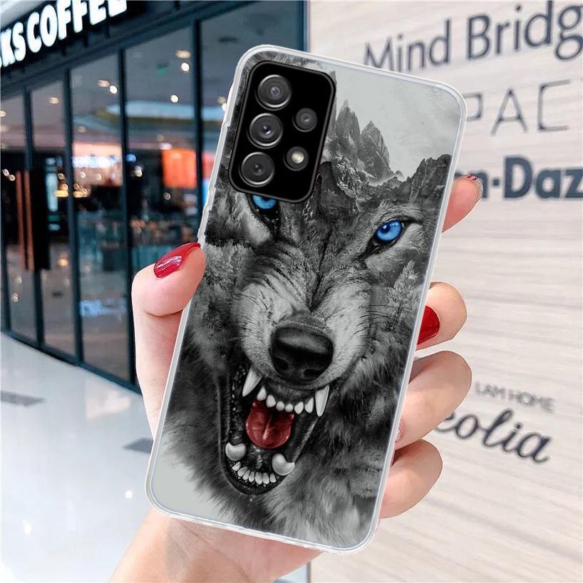 The Wolf Fierce For Samsung Galaxy A15 A14 A13 A12 A55 A54 A53 A52 Phone Case A32 A35 A34 A33 A25 A24 A23 A22 A04S A03S A02S Gal