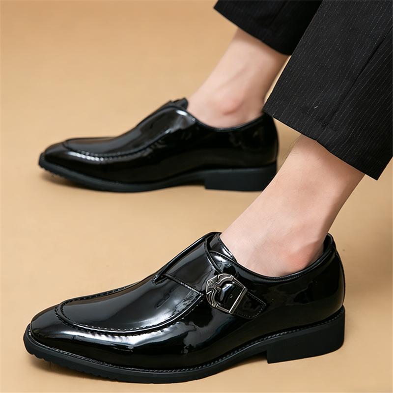 New Trend Designer Dress Leather Monk Strap Shoes for Men Formal Wedding Prom Dress Homecoming Footwear Sapatos Tenis Masculino