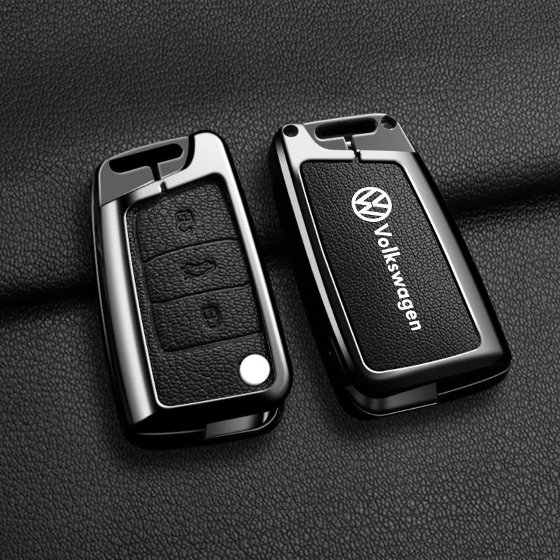 VW GTI GOLF 2026 Hot For VW VOLKSWAGEN Car Flip Key Case Cover Shell For VW Volkswagen Golf 7 MK7 Tiguan  FR 2 For Seat Ateca Le