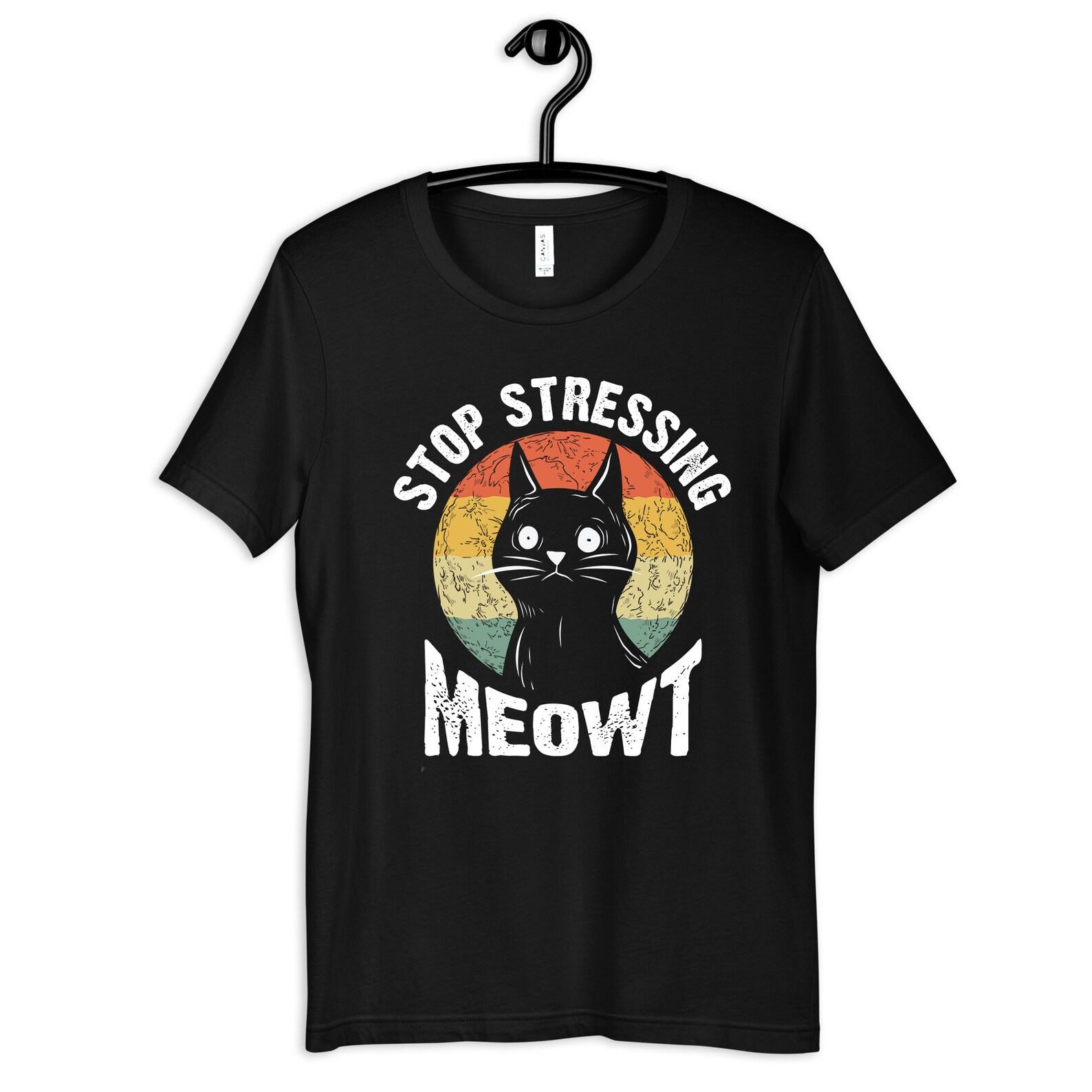 Funny Cat T-Shirt, Meow T-shirt, Feline Tees, KittyT-shirt, Purr Tank Top, Whiskers T-shirt, Kids Cat Tee, Toddler Kitten Shirt S