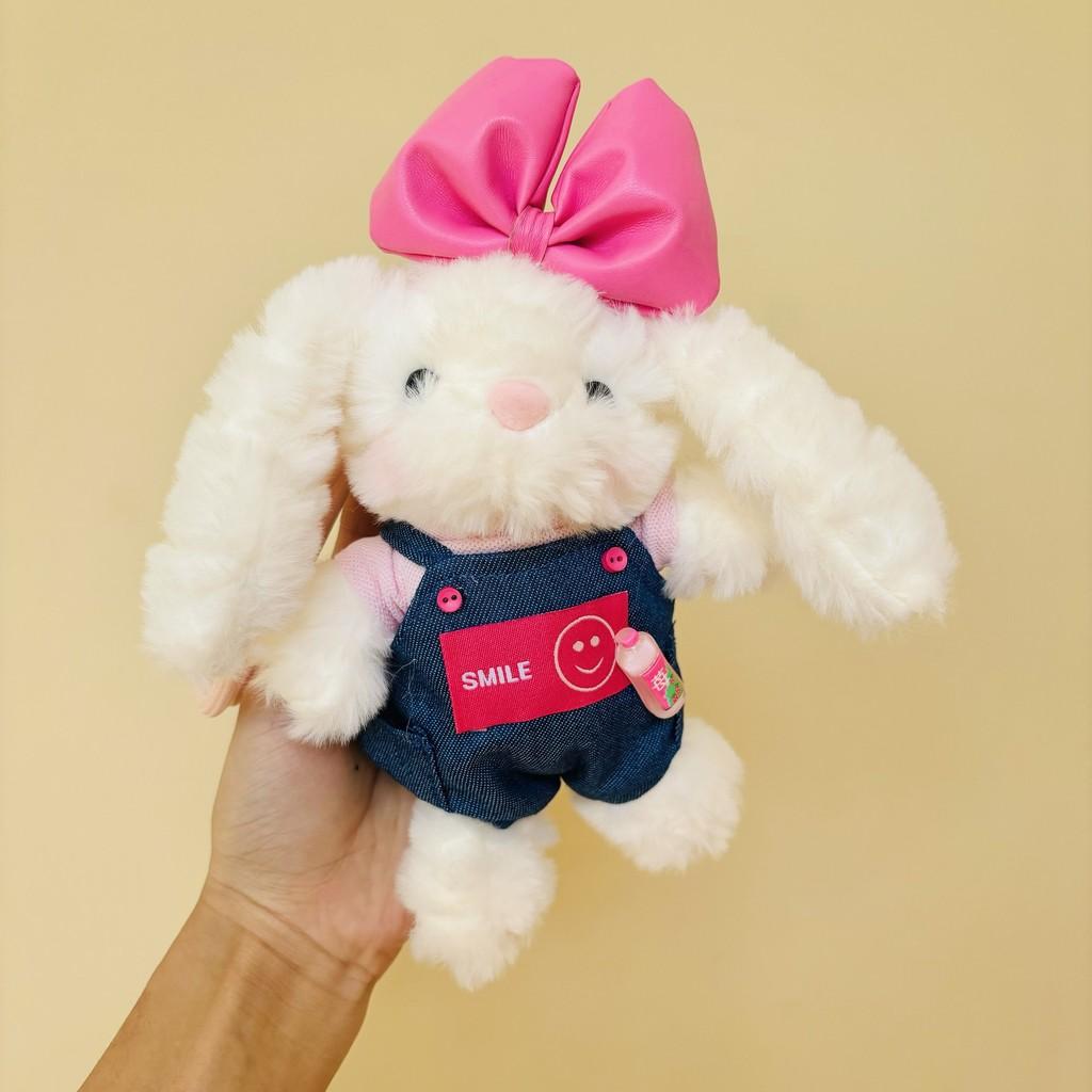 Wear Clothes Plush Bunny Keychain With Cartoon Design For Girls Bag Decor And Gift Idea