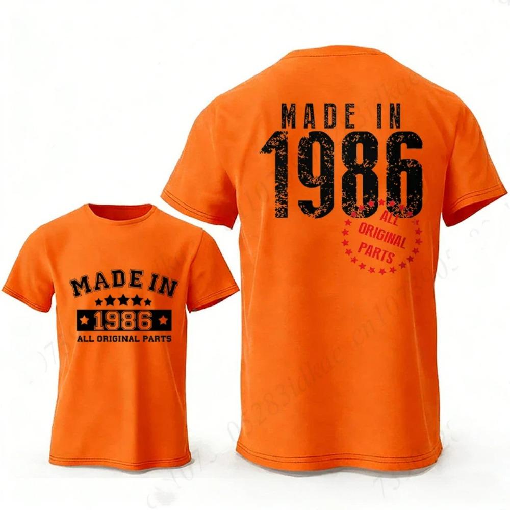 Mode Heren T-shirt Gemaakt in 1986 40 Jaar Geweldig Zijn Vintage 40ste Verjaardag Cadeau T-shirts Dames Casual T-shirt Los Streetwear T-shirt