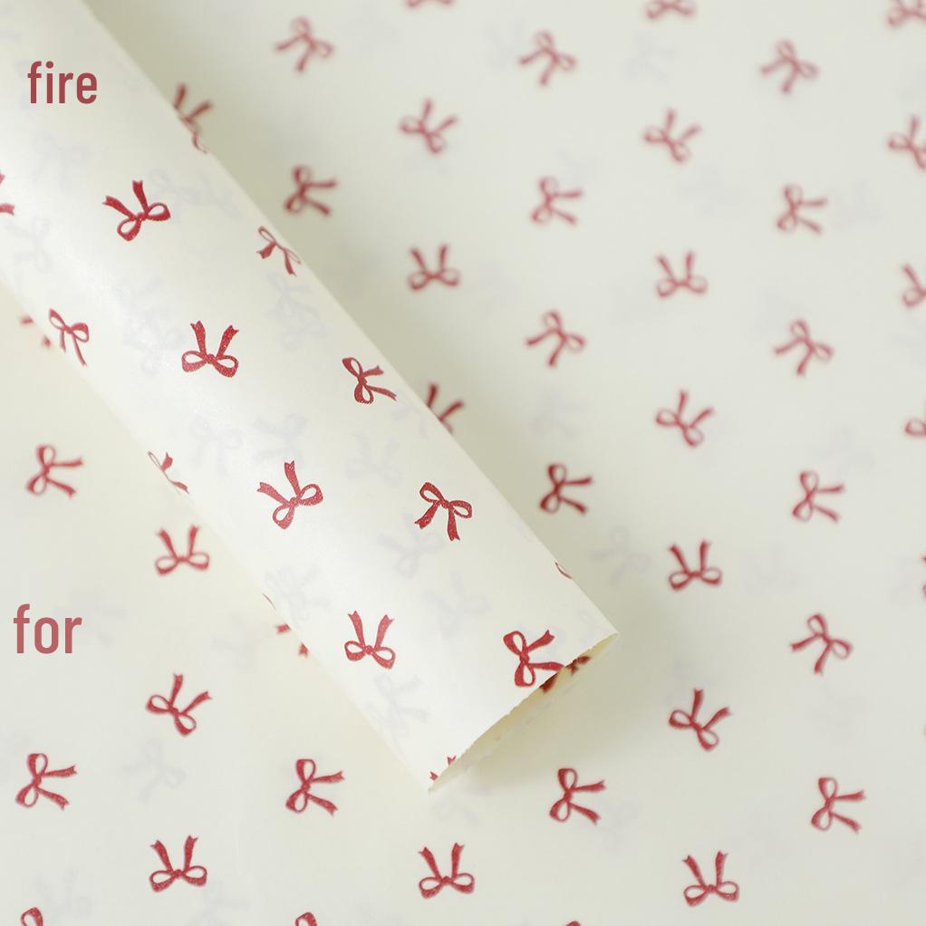 Taze Çiçek Buketi Ambalajı İçin 38g Kalın Baskılı Fiyonk Doku Kağıdı Paketi