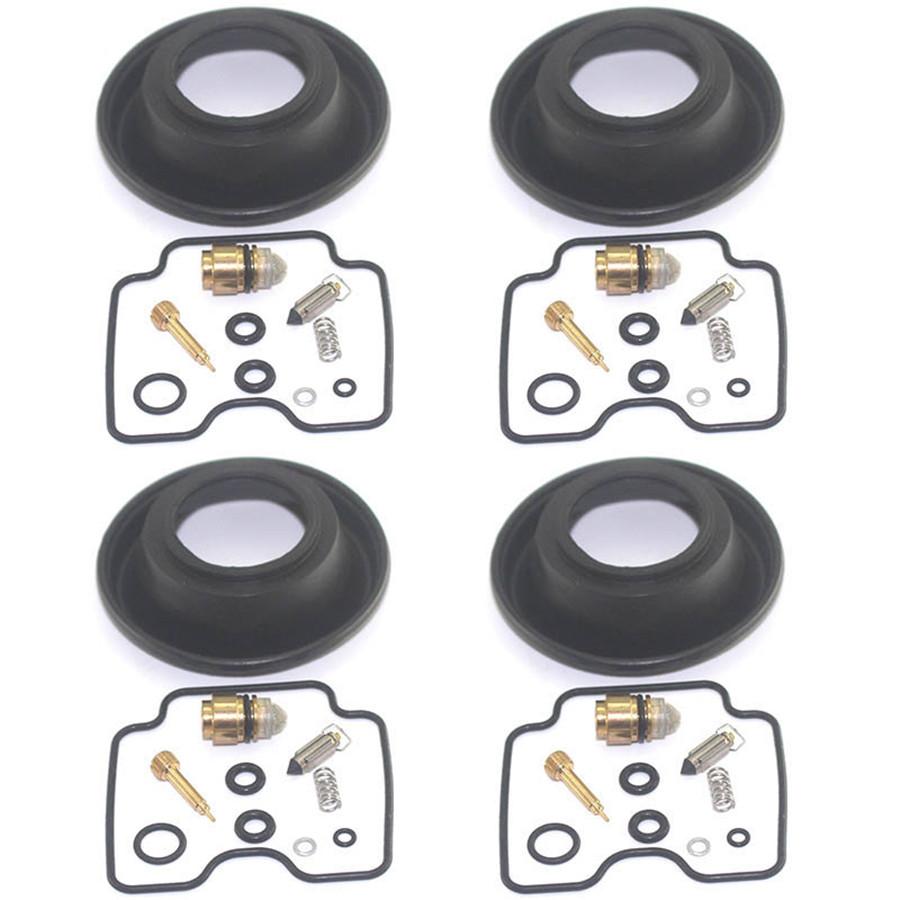 4 Sets for Bandit 1200 GSF1200 GSF1200S 2001-2005 GSF 1200 Motorcycle Carburetor Repair Kit Plunger Diaphragm Rubber