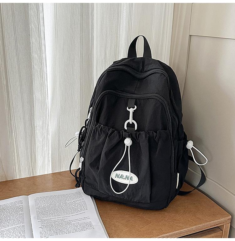 Schoolbag Backpack Women's 1011 Summer New Trend Middle School Student School Bag Large Capacity Short Trip Lightweight Travel Bag
