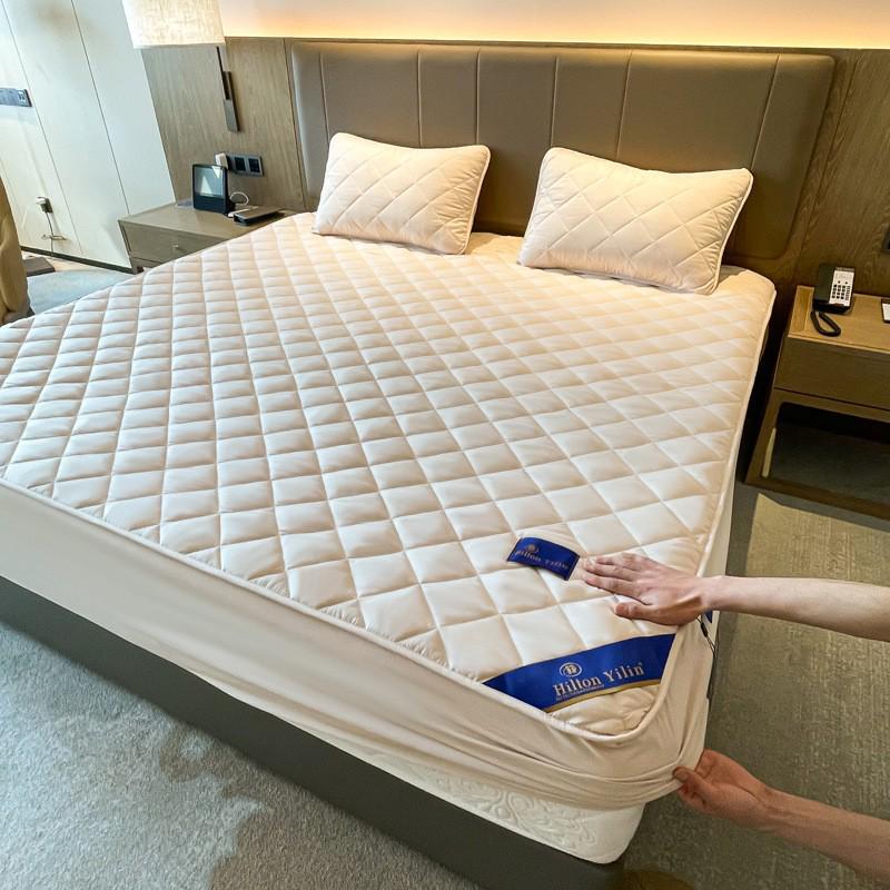 

Hilton DoubleTree Quilted Full Coverage Mattress Protector - Class A Raw Cotton, Simmons Dust Cover 90x200 cm Standard хакі