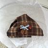 Exquisite Korean Plaid Bear Triangle Hair Clip for Women - 2025