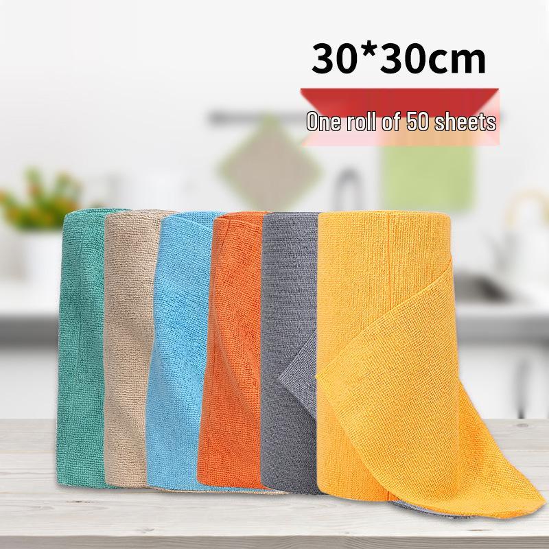 Tearable Dual-Use Kitchen Rags: Wet & Dry, Disposable & Washable