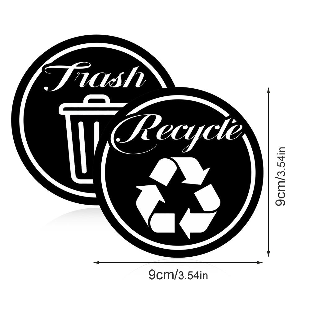 CT705 Magnetic Trash Sorting Labels - Eco-Friendly, Reusable, and Easy-to-Apply.