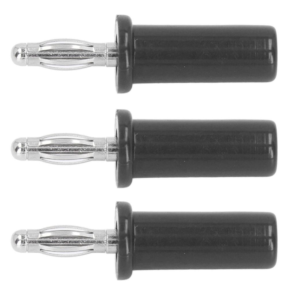 10 Stück Laternen Bananenstecker Messing ABS Gelöteter Lautsprecheranschluss für elektronische Instrumente 4mm Schwarz