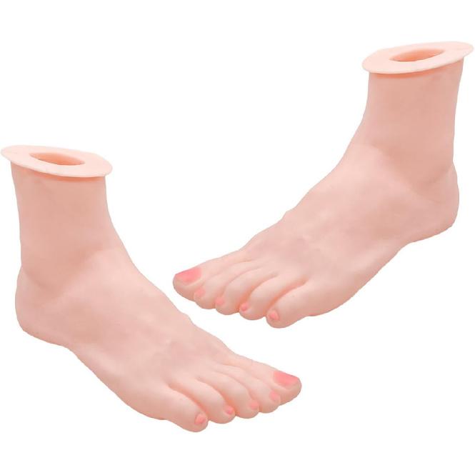 Versatile Silicone Hand and Foot Models Adjustable Silicone Hand Foot Shape Models for Beauty Artists Accessory Display