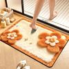 Diatomaceous earth bathroom mat, absorbent mat, quick-drying, non-slip mat for bathroom/toilet entrance, toilet/bathroom mat