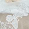 Translucents Laces Short Valance with Florals and Butterfly Design for Bedroom Living Room Dining Room Window