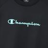Champion Short Sleeve Crew Odor Script Logo Men's T-Shirt, Black, C3-BV301, Neck, 100% Polyester, Antibacterial, Resistant, Breathable, Quick-Drying,