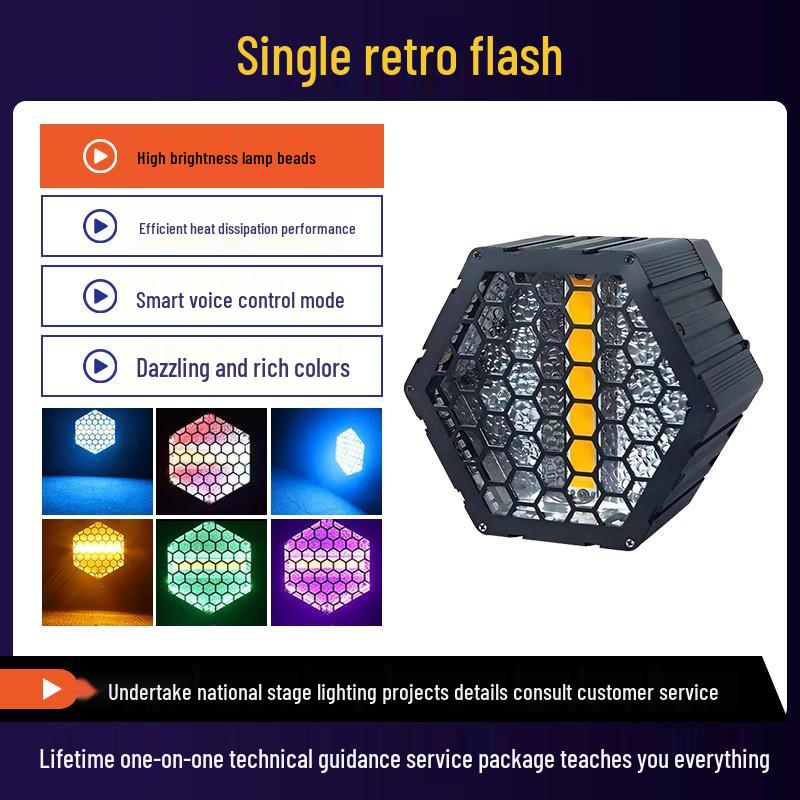 

Retro LED Strobe Light with Dazzling Four-Leaf Bee Eye and Running Horse Effect for Bars and KTV. 1688 Platform Selection