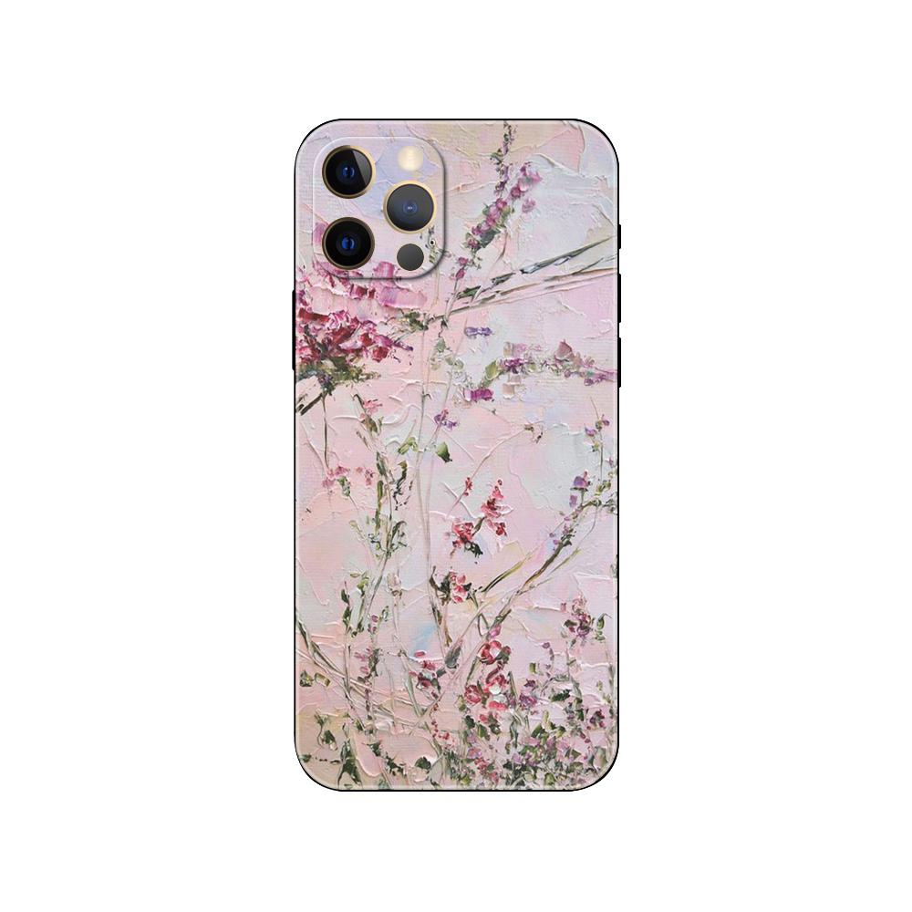 Pink Flower Peony phone case for iphone 5 5s 2020se 6 6s 7 8 plus x 10 XR XS 11 12 13 mini pro MAX black tpu back cover