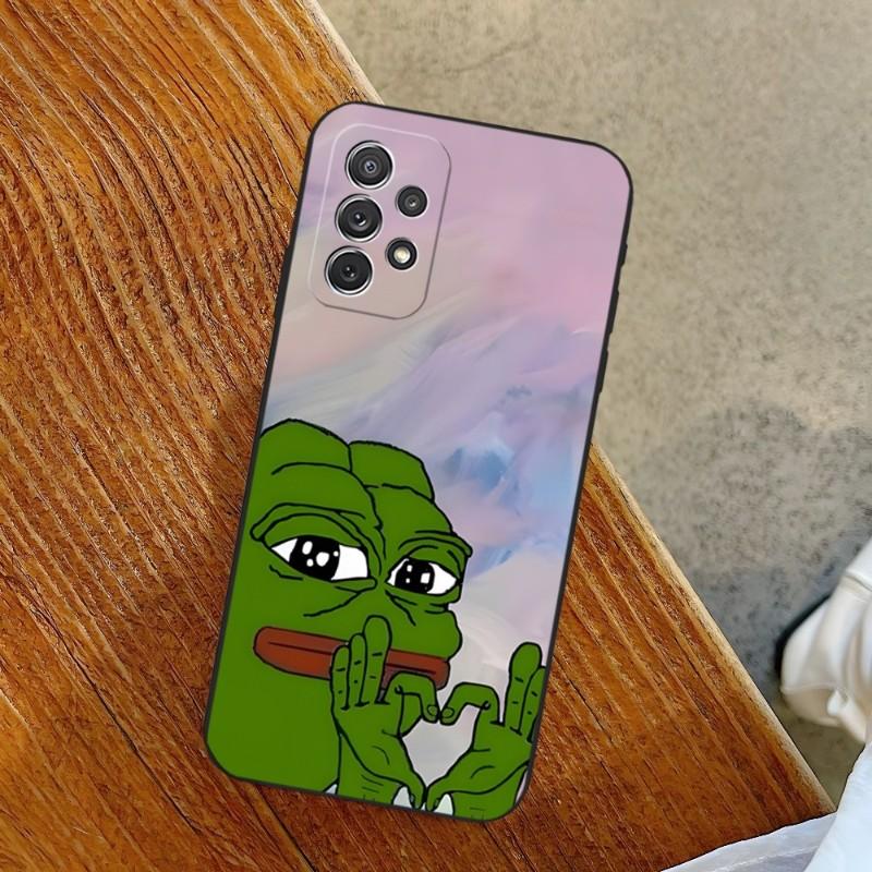 Pepe The Frog Handyhülle Für Samsung A14 A53 A52 A73 A32 A54 A33 A13 A21 A34 A71 A31 A22 A50 A20 A40 A23 Rückseite