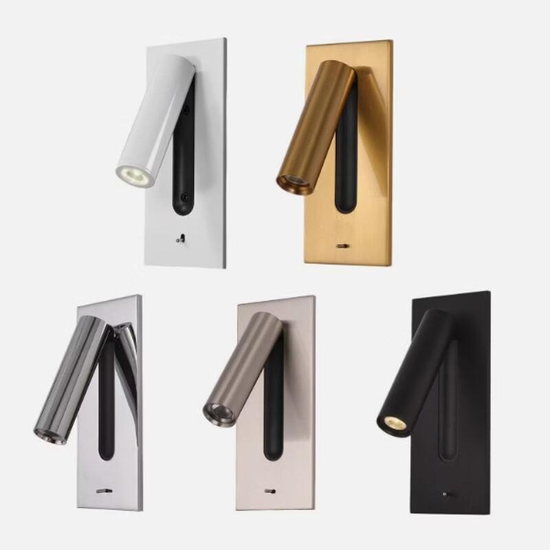 Oeny Light Luxury Bedside Reading Wall Lamp with USB-C