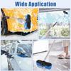 Car Wash Brush Head With Soft Bristle, Car Cleaning Brush With Protective Bumper For Cleaning Auto Cars Trucks RV Boat Deck