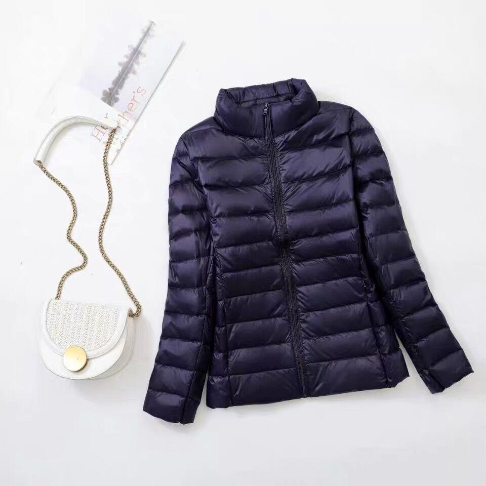 Women's Ultra-Light Plus Size Down Jacket - Short & Slim for Middle-Aged