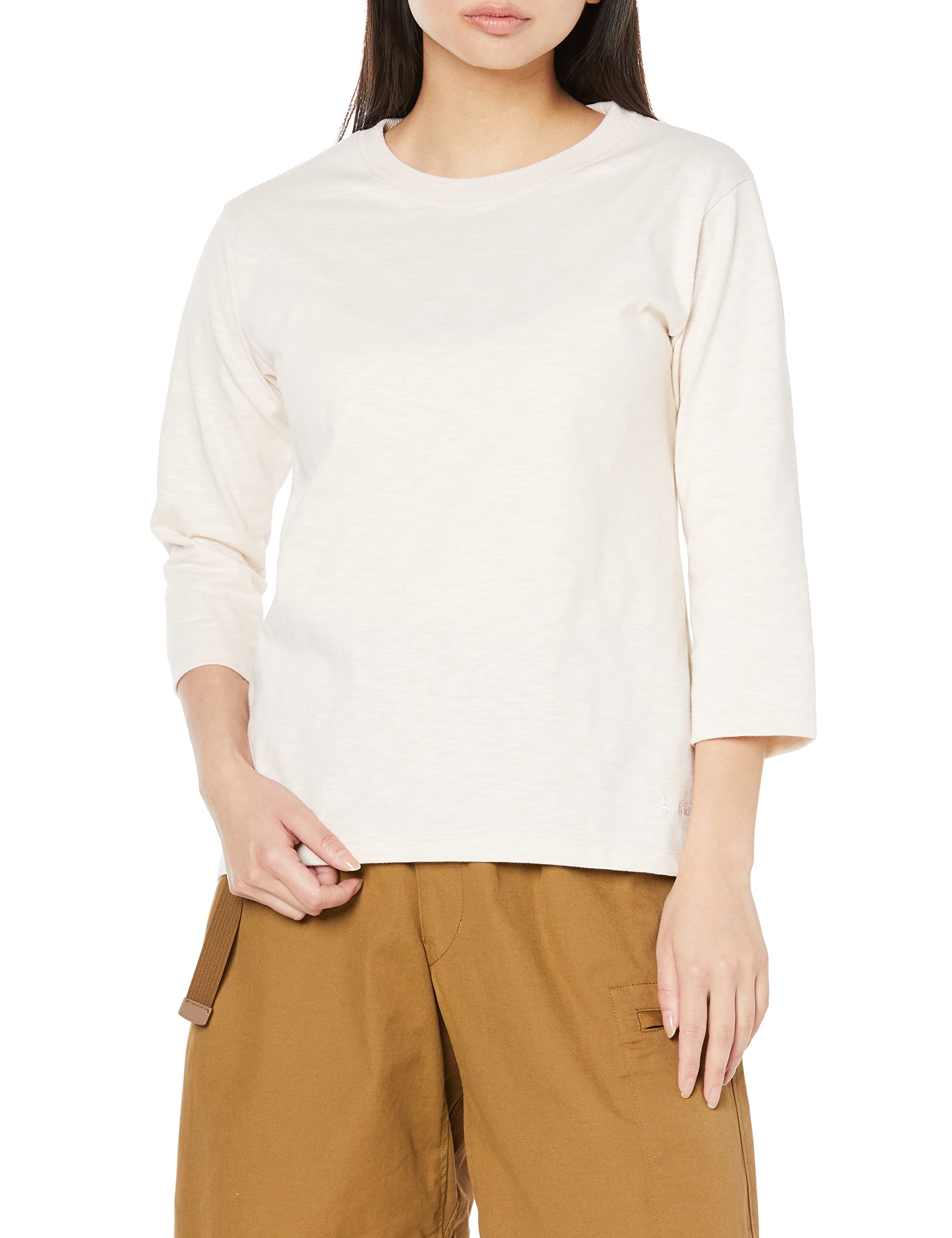 

Foxfire Slub Crew 7/S Women s Off-White T-Shirt [8215361]