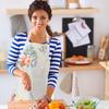 Floral Aprons with Pocket Blooming Women Waterproof Apron Adjustable Neck Long Ties Women Men Cook Baking Garden