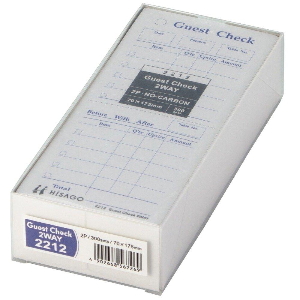 Hisago GuestCheck 2-сторонний набор из 2 частей, 300 шт. (2212)