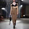 2025 Spring & Fall Stylish Catwalk Show High Waist Asymmetric Caramel Daddy Pants Ankle-Tied Harem Pants Pants Female