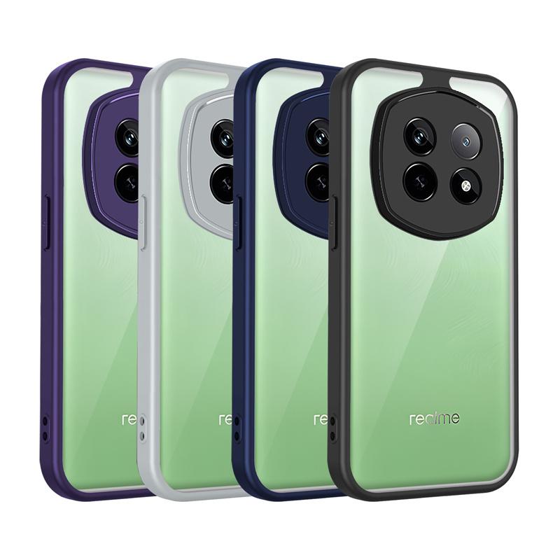 Realme P2 Pro 5G RMX3987 Case Shockproof Silicone TPU Bumper Clear Back Hard Cover Matte Phone Case for Realme P2 Pro 5G RMX3987