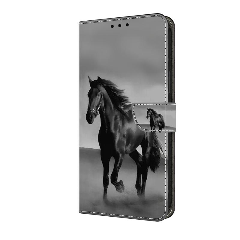 Étui Rose Fleur Edge60Pro/Edge60 Fusion pour Moto G86 G56 G85 G55 G35 G05 G84 G54 G34 G24 Étuis Portefeuille Housse Arrière en Cuir