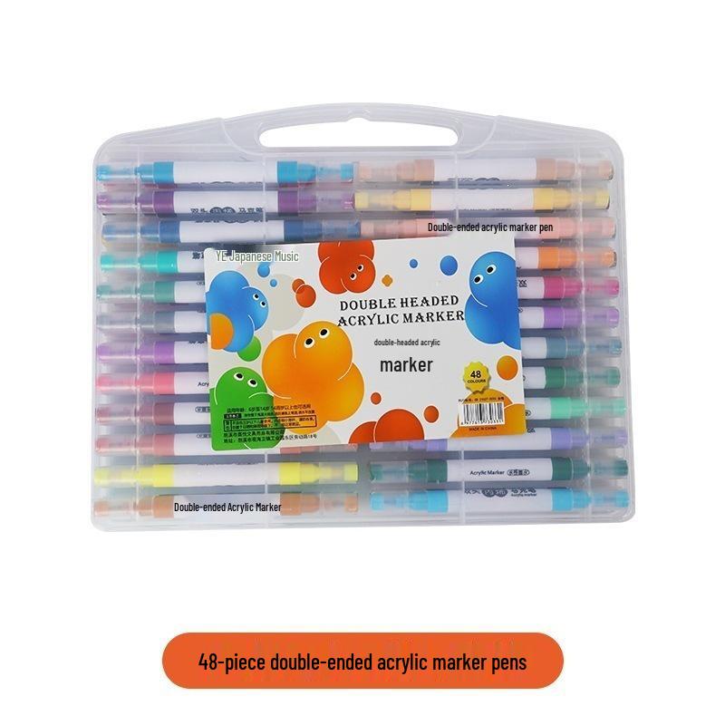 Dual-Tip Opaque Acrylic Marker Pens for Elementary Art Students