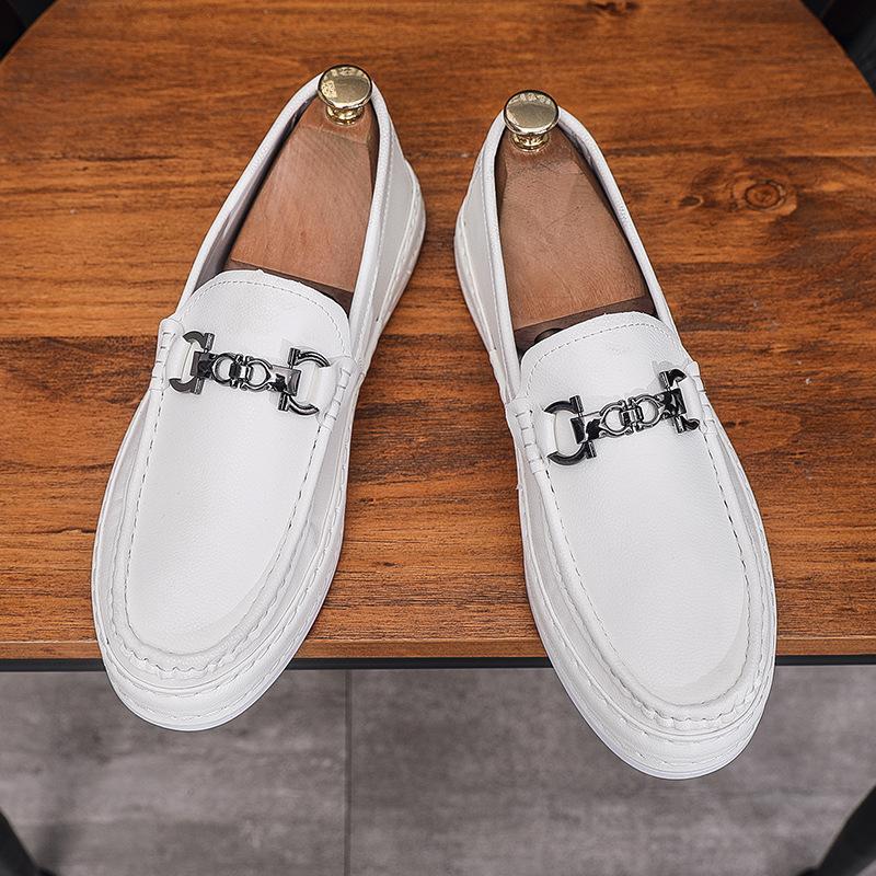 

Маленькие белые туфли, мужские летние дышащие повседневные туфли, модные универсальные простые повседневные туфли, мужские новые туфли для сноуборда с одной педалью 39