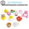 Mini 3D-printet Svampeskildpadde Klikker Tastaturhætte Tryk Afspændingsfingerspids Stressaflastning Udluftningslegetøj Sjovt Kreativt Legetøj Gaver